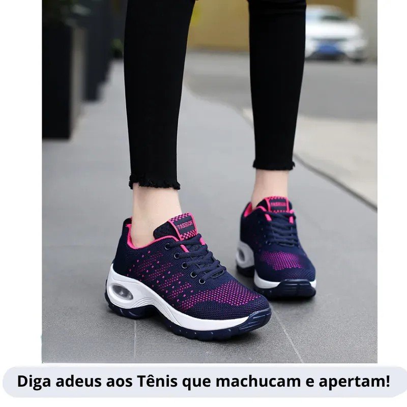 Tênis Air Fashion Ortopédico 3 Tênis de caminhada AirFashion