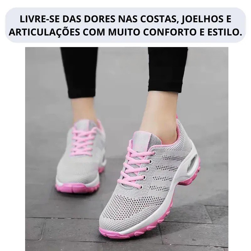 Tênis Air Fashion Ortopédico 1 Tênis de caminhada AirFashion