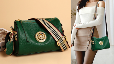 Bolsa de Couro Legítimo Bella Fashion