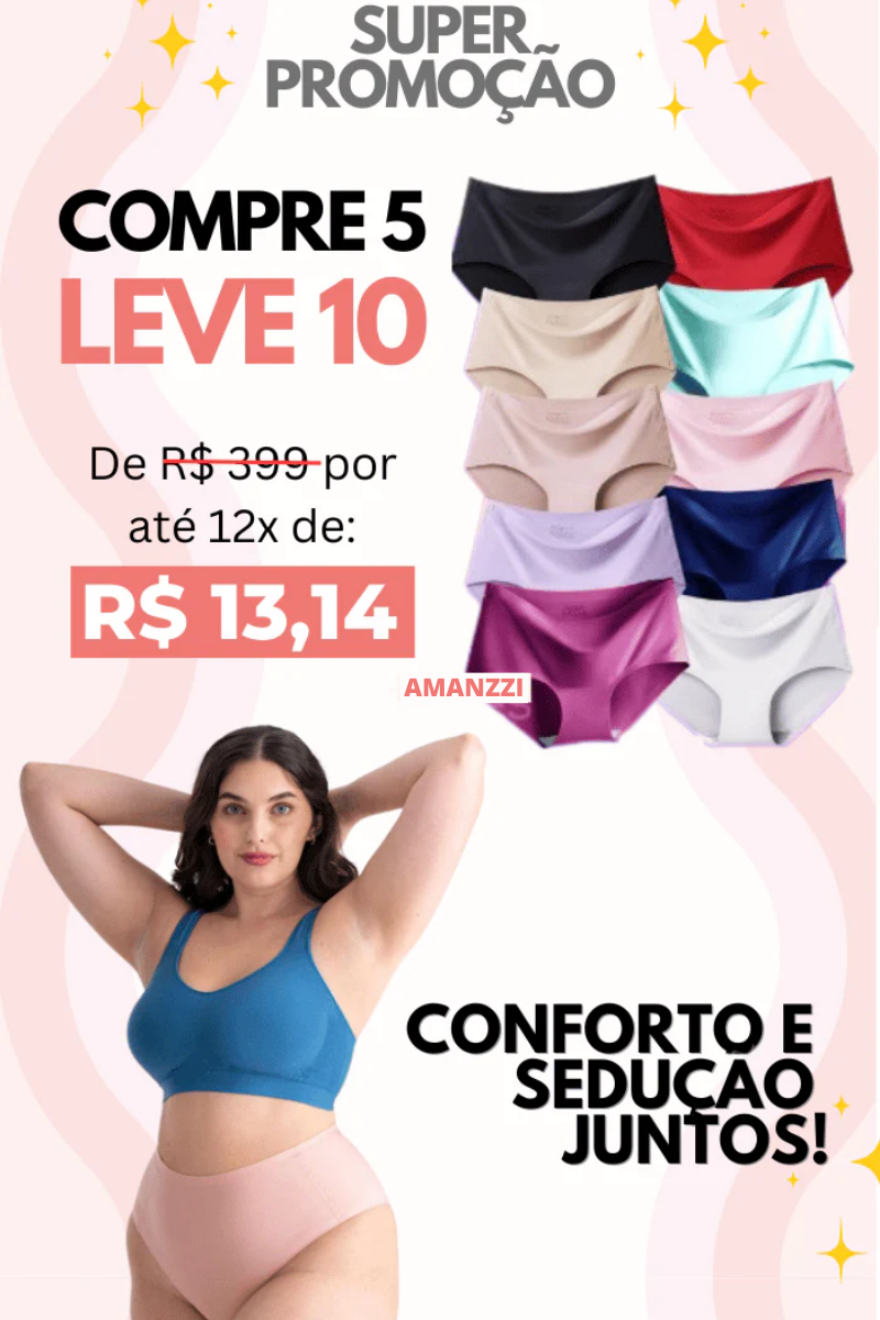 Calcinha sem costura Invisível