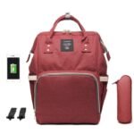 Bolsa Mochila Maternidade vermelha