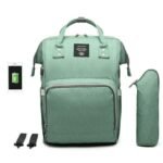 Bolsa Mochila Maternidade verde