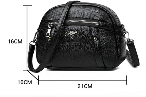 Bolsa de couro preta