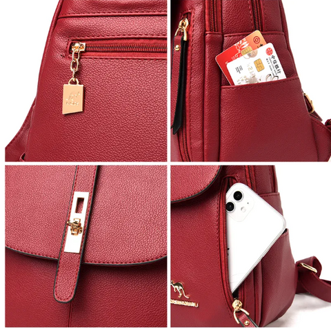 Mochila Couro Florenza 2 Bolsa Couro Florenza