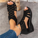 Sandália Ortopédica Fashion Rome preta