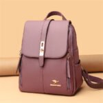 Mochila de Couro rosa