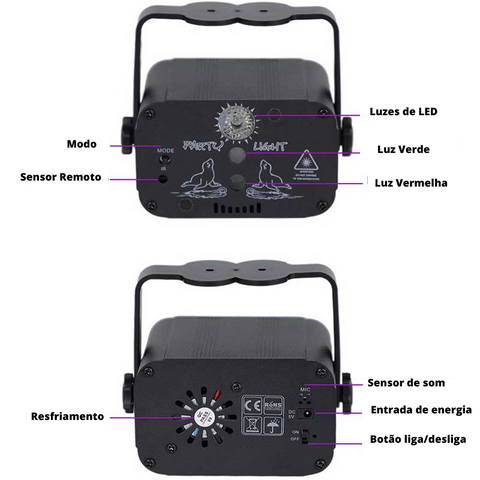 Equipamento Lasers LED RGB - NiceLight 4 detalhes do Equipamento Lasers LED RGB - NiceLight