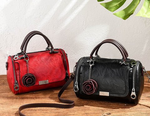 Bolsa Couro Rustic 1 Bolsa Couro Santorini