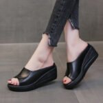 Sandália Ortopédica Feminina preta