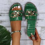 Rasteirinha Feminina verde