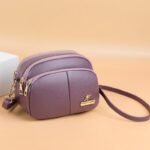 Bolsa Couro roxo