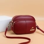 Bolsa Couro vermelha