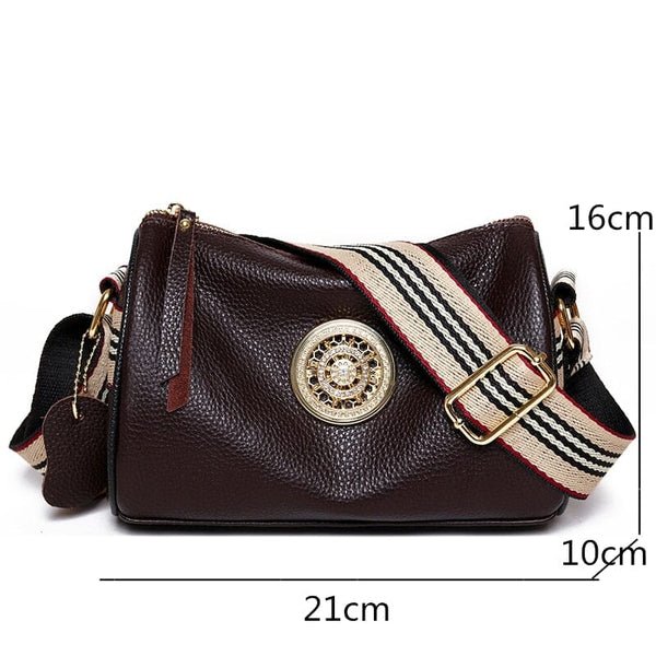 Bolsa de Couro Legítimo Bella Fashion