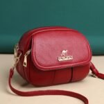 Bolsa de Couro vermelha