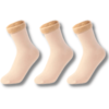 3 Pares Beges
