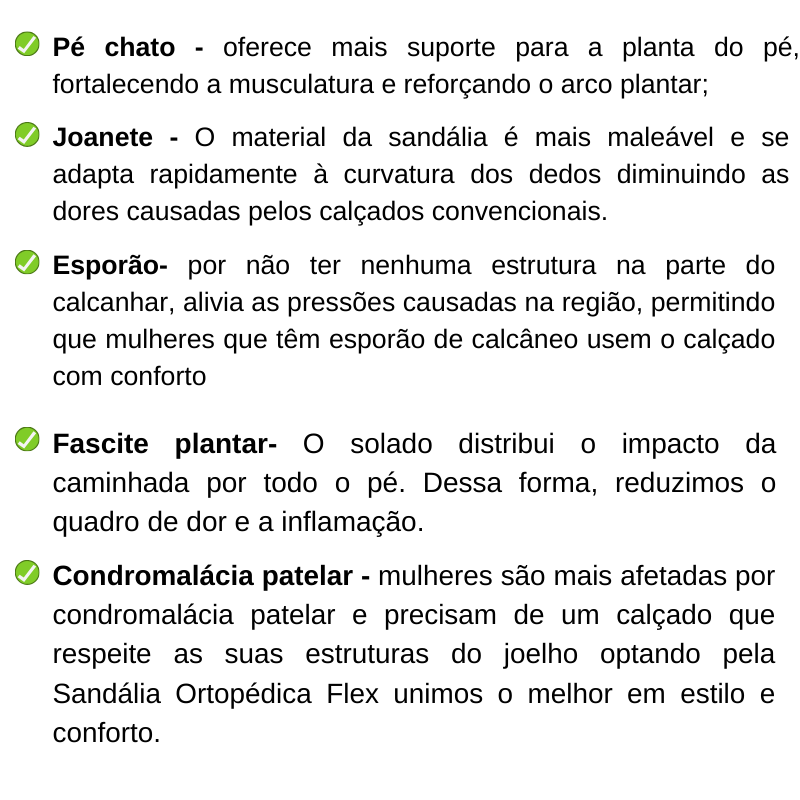 Sandália Ortopédica Flex