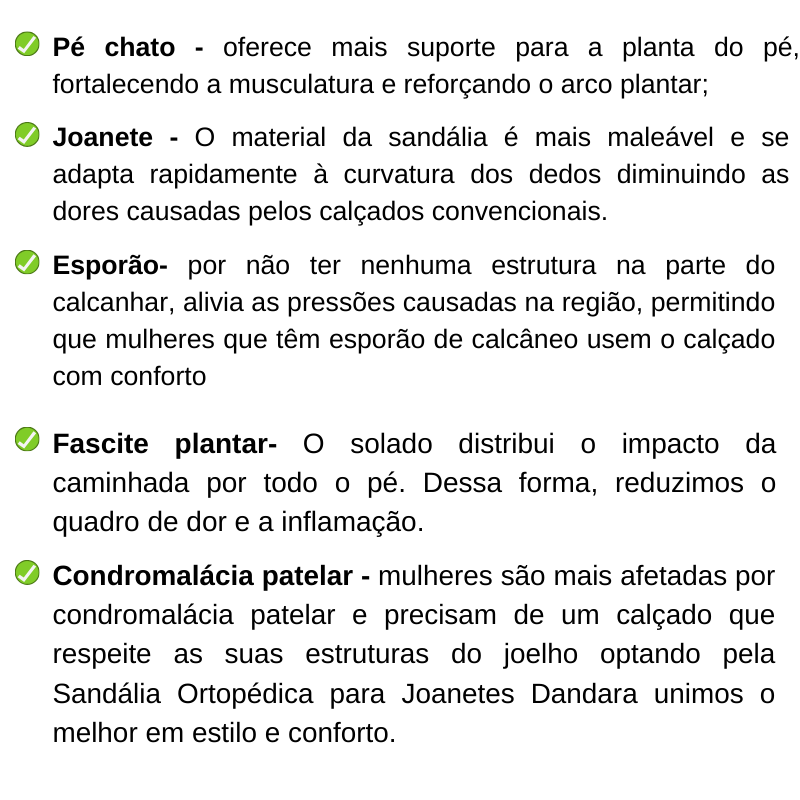 Sandália Ortopédica Dandara