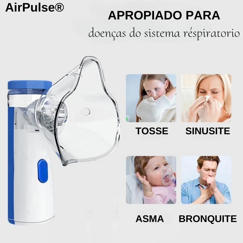 Nebulizador Portátil AirPulse® 2 APROPIADAS PARA doencas do sistema respiratorio