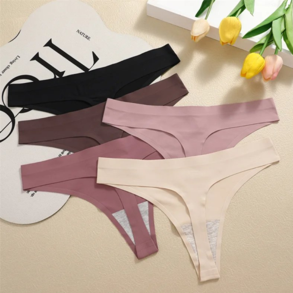 Kit 3 Calçinhas Sem Costura Fio Dental