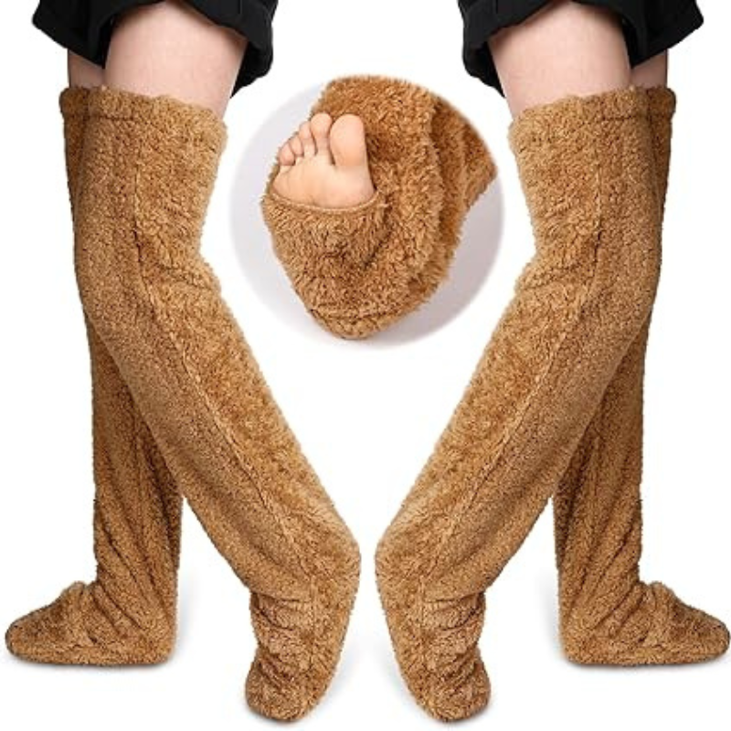 Meia Cano Alto Pelúciada Teddy 1 Fibras de alta qualidade confortavel e macio 2