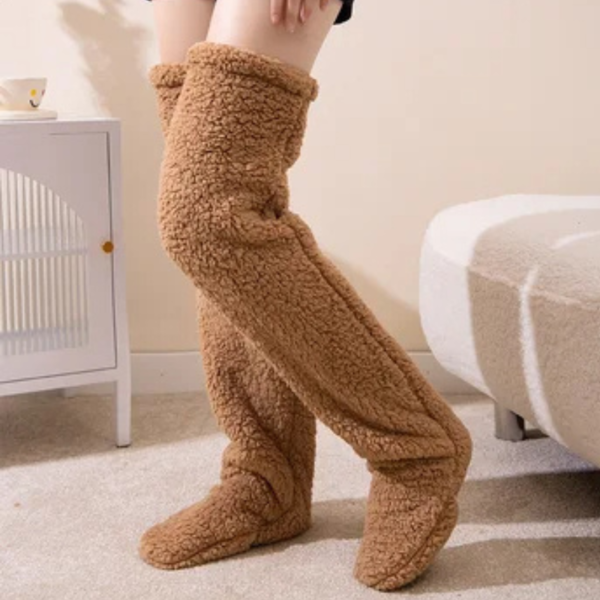 Meia Cano Alto Pelúciada Teddy