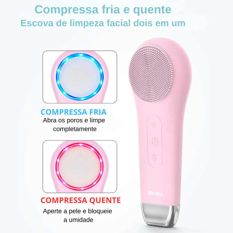 A configuracao quente abre os poros permitindo uma limpeza mais profunda 1