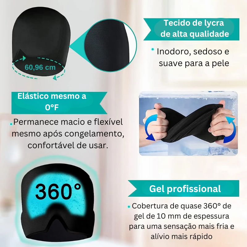 Touca para Enxaqueca Terapêutica 2 A configuracao quente abre os poros permitindo uma limpeza mais profunda 30