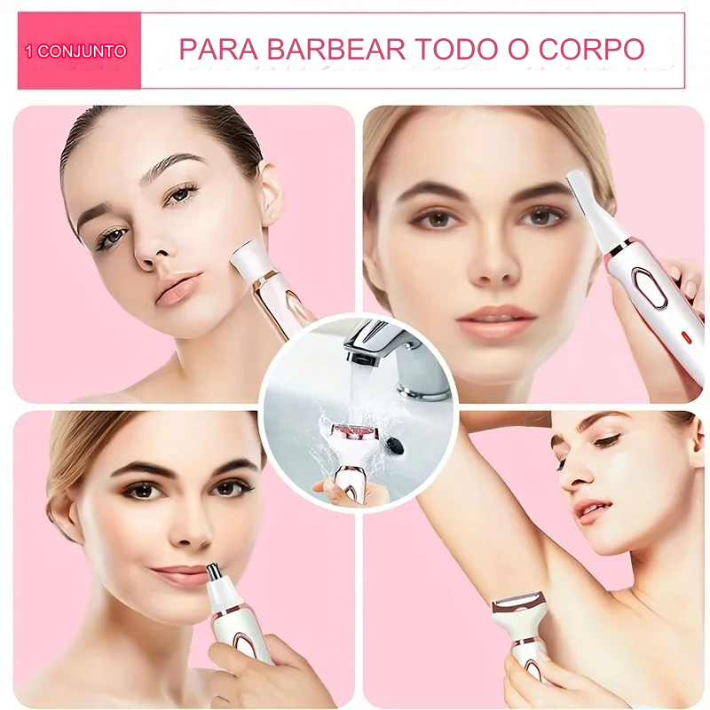 Depilador Elétrico Feminino 4 em 1 GleamPro 1 translated image pt 2