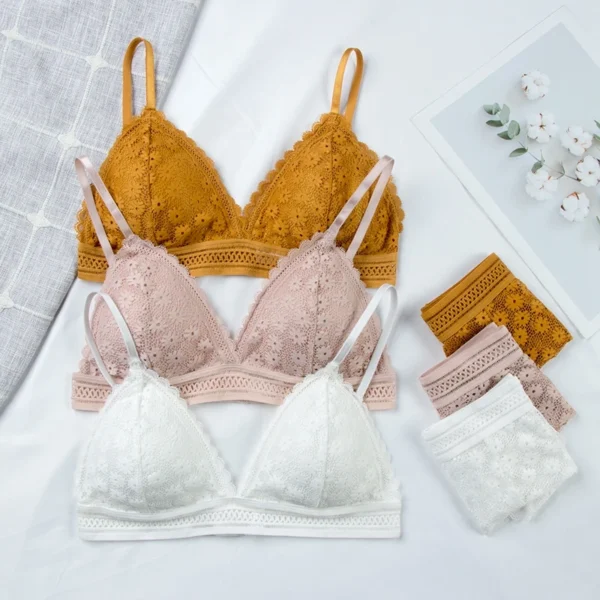 Conjunto Lingerie Feminina Floral Maya