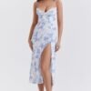 Vestido Azul Floral